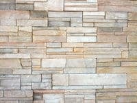 Natural Stone Veneer Wall with Textured Finish