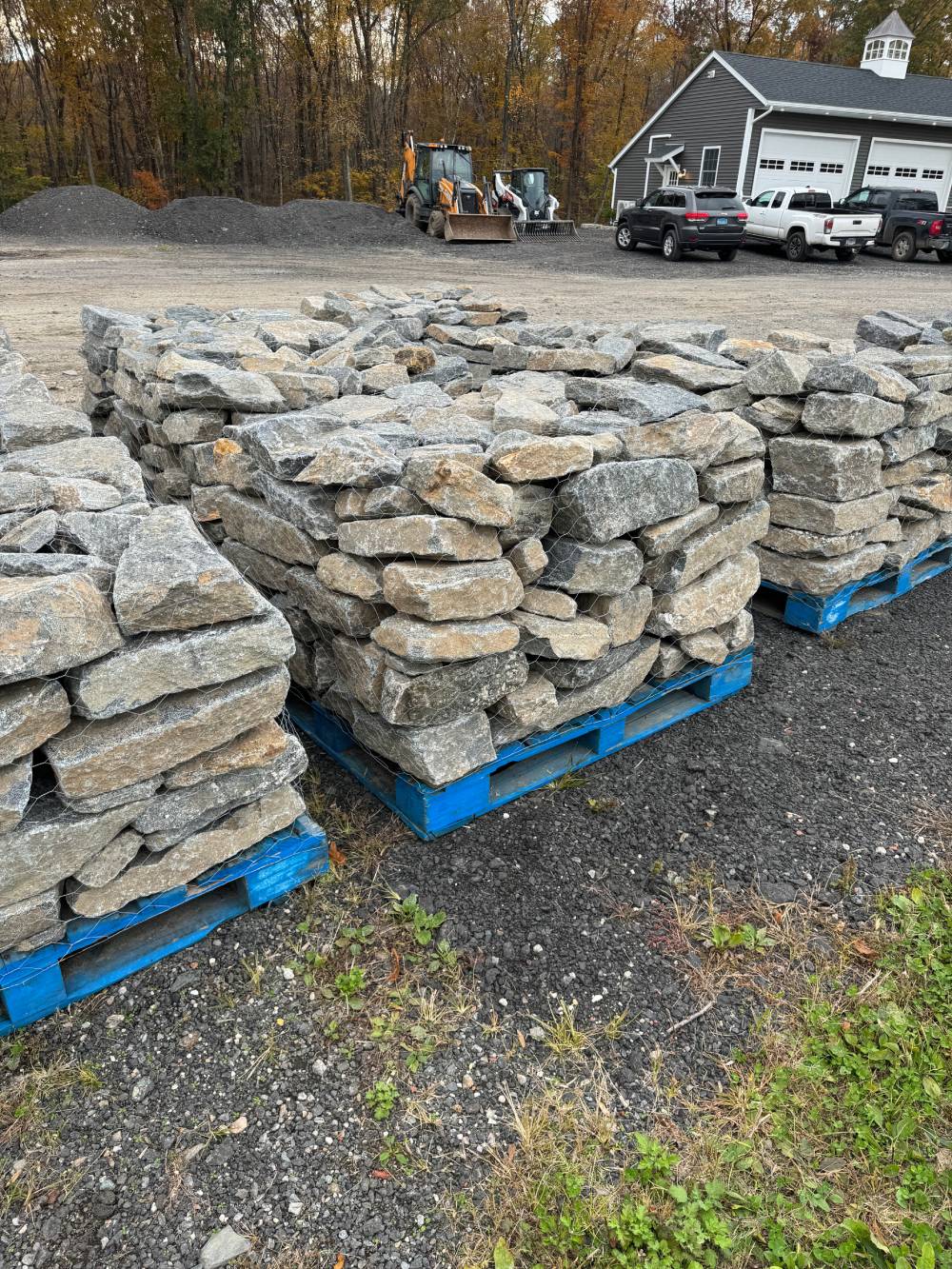 Stacked Haddam Grey Granite Stones