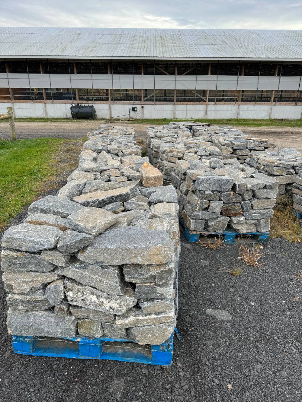 Stacked Haddam Grey Granite Stones