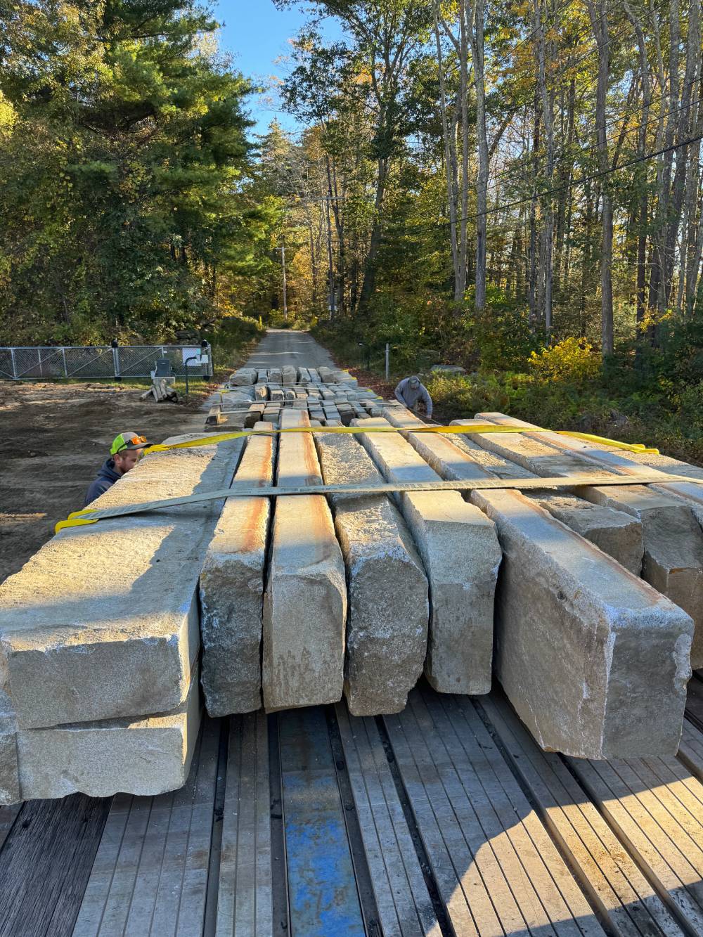 Reclaimed Granite Curbing Materials For Hardscape Projects