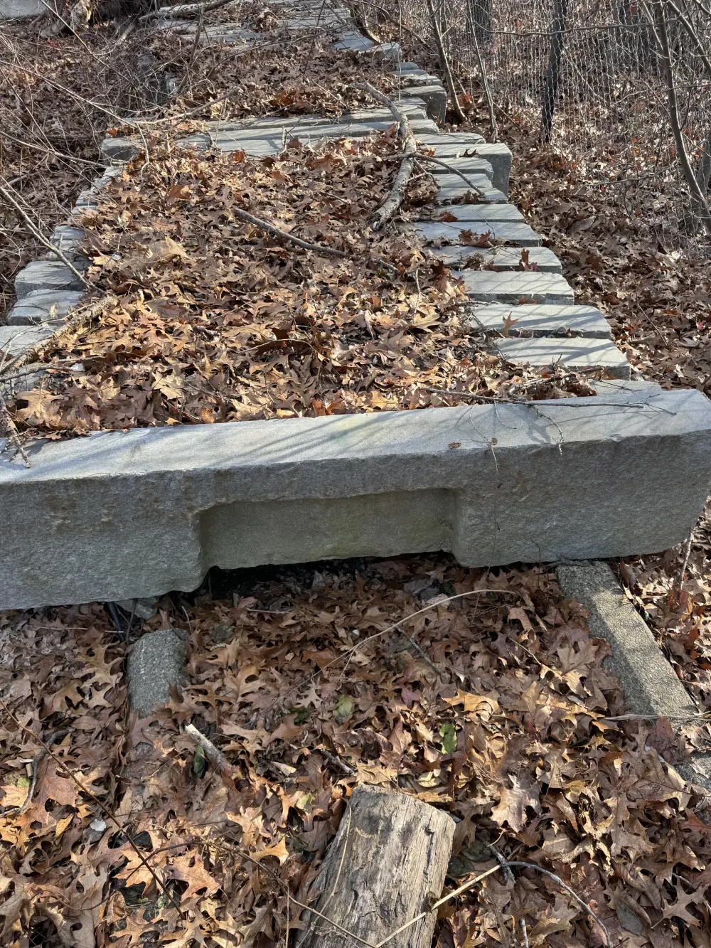 Recliamed curbing